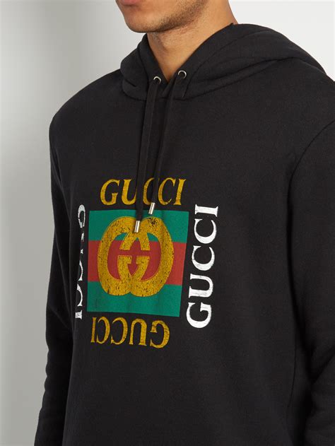 gucci mens black hoodie